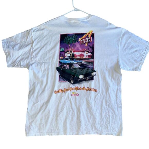 In & Out Burger Vintage Muscle Car T-Shirt | Las Vegas XL Graphic Tee - Picture 6 of 9
